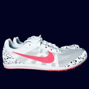 Nike Mens Zoom Rival D 10 White Flash Crimson Track Shoes 907566-100 Size 12